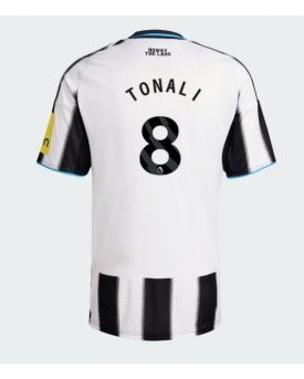 Newcastle United Sandro Tonali #8 Maglia Gara Casa Repliche 2025-26 Maniche Corte